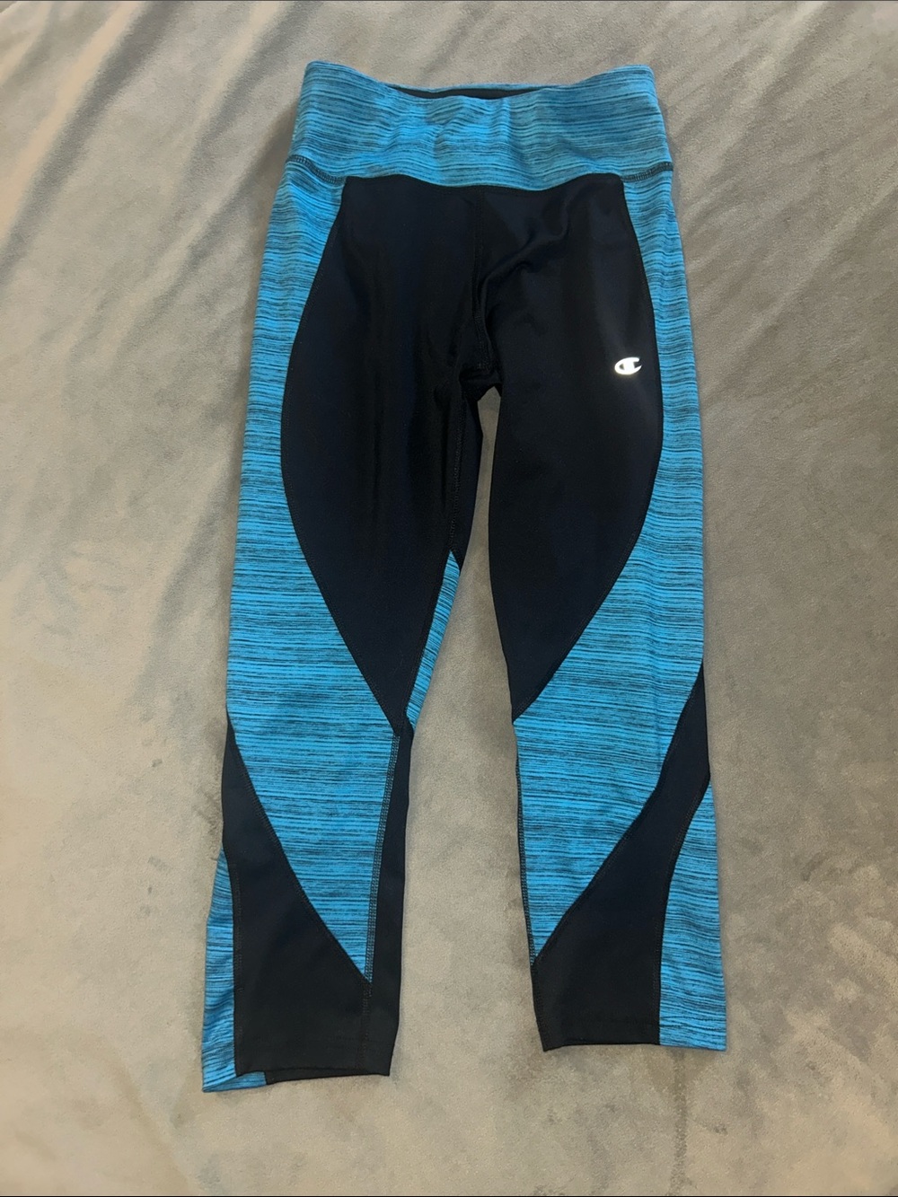 Champion Black Active Sportswear Top with Teal Trim